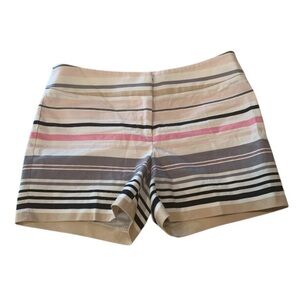 Cynthia Rowley Tailored Tan and Pink Shorts